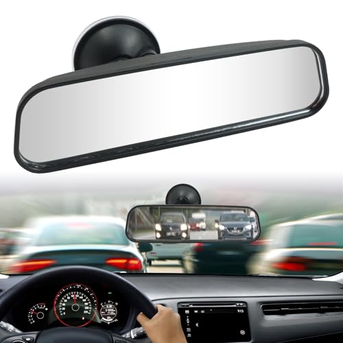 Universel Rétroviseur de Voiture, Rétroviseur Intérieur de Voiture Grand Angle Réglable avec Ventouse, Miroir de Voiture pour Siège Arrière de Bébé...