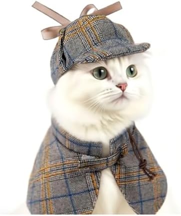 Dog Cute Detective Costume Set for Small Medium Dogs & Cats