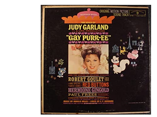 Rare Judy Garland Near Mint Mono Movie Soundtrack Lp - "Gay Purr-ee" - Also Featuring Robert Goulet - Red Buttons - Hermione Gingold & Paul Frees - Warner Brothers Records 1962 image 4