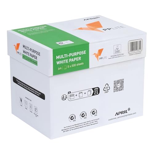 Basic Druckerpapier DIN A4 – 2.500 Blatt (5 x 500 Blatt) – Weißes Universal Office Paper Kopierpapier - Ideal für Büro und Heim (1 Karton | 2.500 Blatt)
