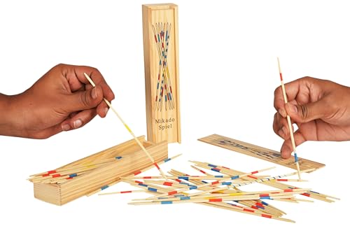 Image of Trinkets & More - Mikado | Wooden 31 Pick-Up Sticks | Best Return Gift | Fun Family Indoor Board Game for Adults and Kids 5+ Years (Pack of 1)