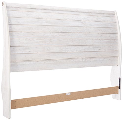 Signature DESIGN BY ASHLEY Furniture - Willowton King Sleigh Headboard - Component Piece - Whitewash