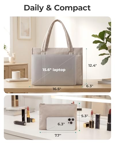 BAGSMART 2-Piece Puffy Tote Set