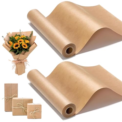 Catálogo para Comprar On-line Papel para manualidades - los preferidos. 44 OYANIA 2PCS Rollo de Papel Kraft,30CMx3000CM Papel Kraft,Ecológico y Biodegradable,Ideal para Embalaje de Regalos,Papel para Tablones de Anuncios,Artículos de Manualidades y...