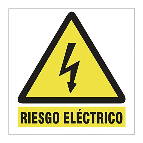 2349B18 - Señal 100X100 Adhesivo Riesgo Elect