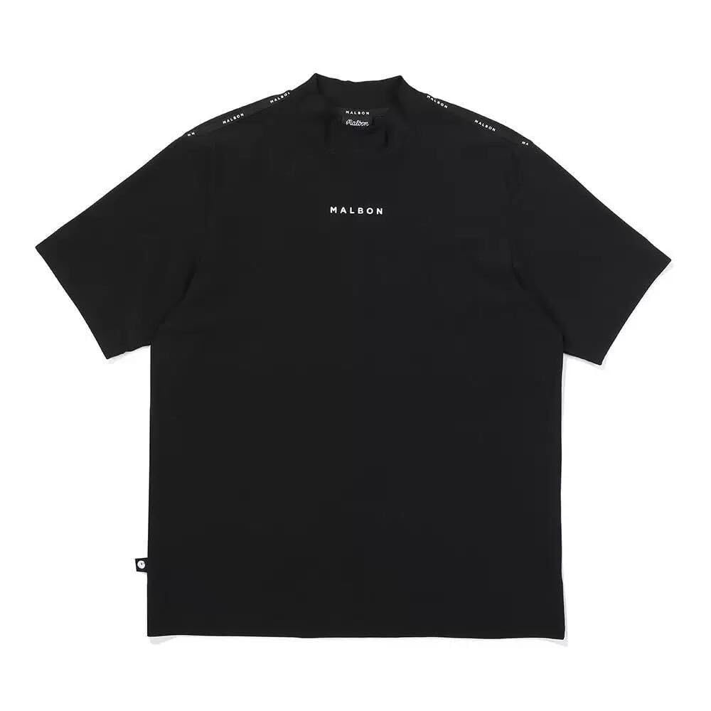 マルボンゴルフ ウェア メンズ Tシャツ 半袖 モックネックTシャツ人気 マルボンゴルフ Malbon メンズ Tシャツ 半袖 モックネックTシャツ