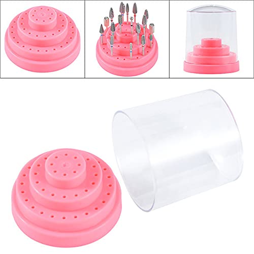 Miniatura 5 de Organizador de brocas para arte de uñas, 48 agujeros, caja de almacenamiento, soporte para exhibición, accesorios de manicura, herramientas de