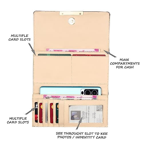 Image of Lavie Women's Bimet Trifold Wallet | Ladies Purse Handbag