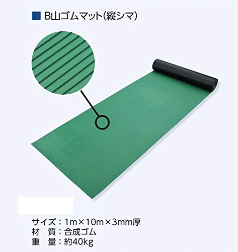 Amazon.co.jp: 筋入りゴムマット B山ゴムマット t3×1000×10m巻 : 産業