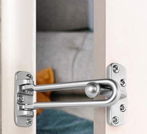 Door Chain/safty guard Heavy Duty Lock Chain Made of zamak(zink III) Perfect for Home Bedroom Hotel (door saftey guard) 2