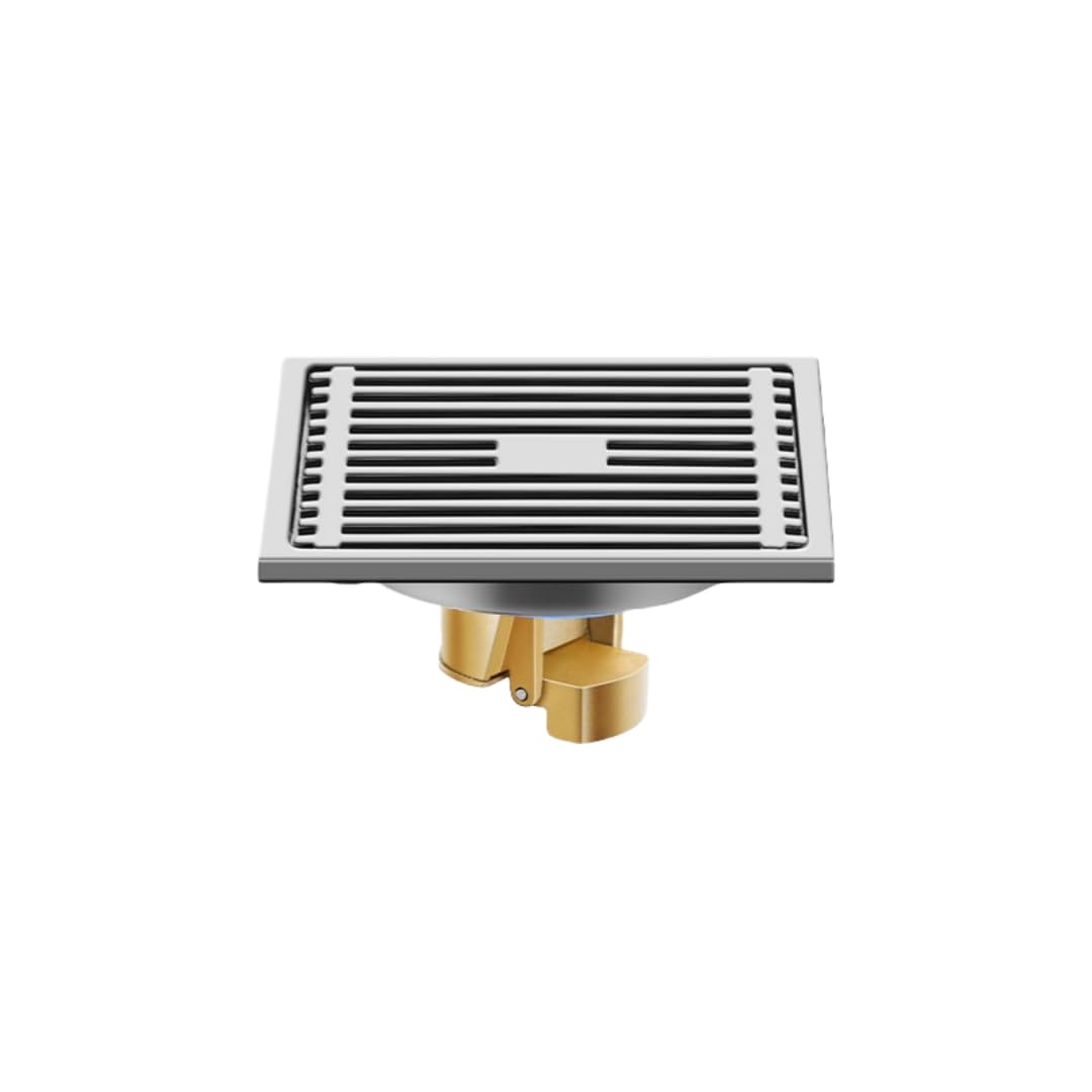 KJdxfhFH Bathroom floor drains, Bathroom Floor Drain 304 Stainless Steel with Backflow(Copper Bamboo Raft Single Use)