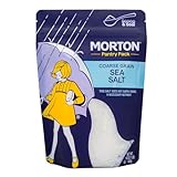 Morton Sea Salt Coarse Grain, Sea Salt for Grinder Refill, Finishing Salt 1 lb., Pouch