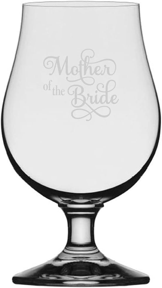 Mother Of The Bride Samantha Font Wedding Party Personalized Custom Etched 13.25oz Iona Beer Glass