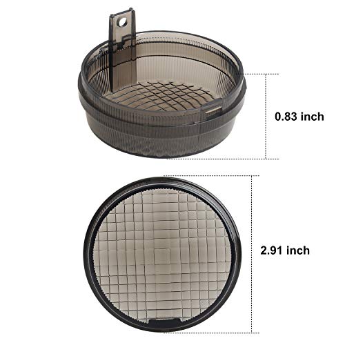 Nthreeauto 4Pcs Smoked Turn Signal Lens Cover Front Rear Compatible With Kawasaki Vulcan 2000 1600 Classic/Nomad Honda Shadow Cruisers #TOP1