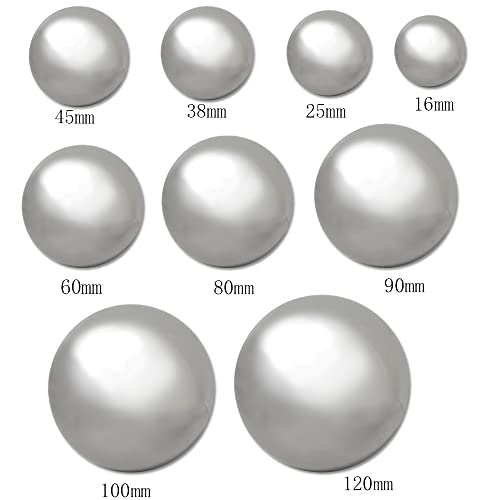Tucireat Dekokugel Silber 15 Stück Gartenkugeln für Außen Dekokugeln für Garten Deko Kugel Garten Edelstahl Gartenkugel Spiegelpoliert Hohlkugel Deko-Kugel Edelstahlkugeln Kugel Gartenkugel 16-120mm