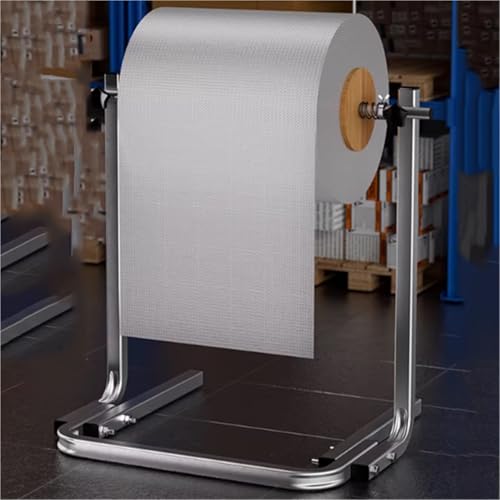 Bubble Foam Roll Dispenser Easy Film Replacement, Steel, Standing Wrapping Roll Rack, Manual Bubble Cushioning Wrap Foam Holder, for Packing, Moving and Shipping(70cm)