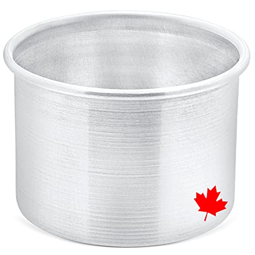 Crown 4 Inch Cake Pan, 3" Deep, Extra Sturdy, Fully Straight Sides, Even-Heating, Made In Canada #TOP5