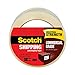 Commercial Grade Shipping Packaging Tape, 1.88" x 54.6 yd, Designed for Packing, Shipping and Mailing, Guaranteed to Stay Sealed, 3" Core, Clear, 36 Rolls () - Scotch 3750-CS36ST