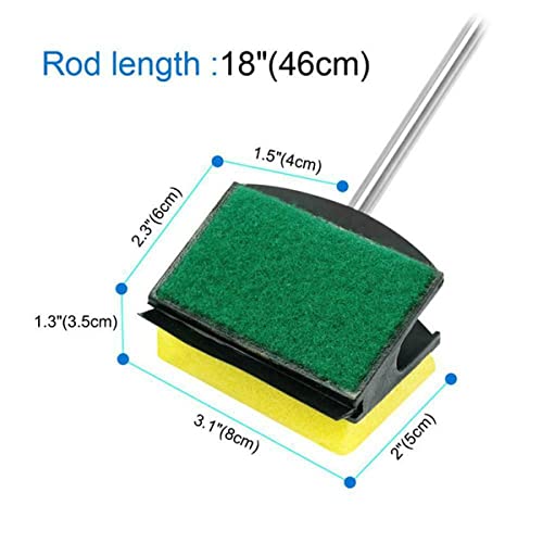 Image of VAYINATO 47cm Cleaner Window Sponge Brush Cleaning Tool Kit for Glass Fish Tank Aquarium by Petzlifeworld