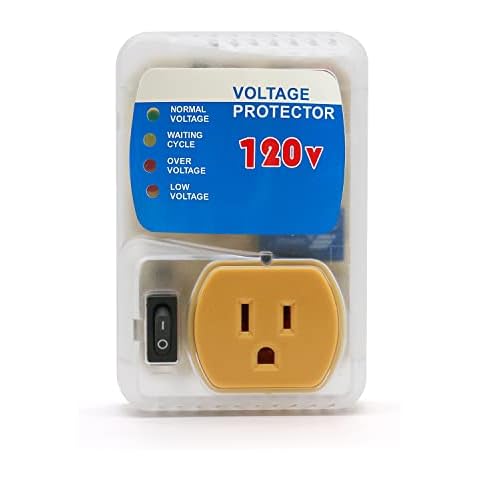 [ETL Listed] BSEED Electronic Surge Protector for Home Appliance, Voltage Protector Suit for Refrigerators and Freezers, Voltage Brownout Outlet 120V 15A 1800Watts Cover