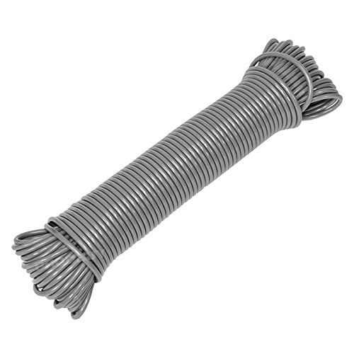 ProdBuy Limited 25m Steel Core Polypropylene Coated Replacement Washing Line (Grey)