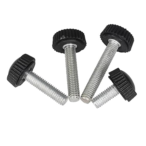 �X�^�[�w�b�h�E�T���X�N�����[ �܂݃l�W�m�u 10 �v���X�`�b�N�n���h���X�e�����X�|�X���b�h M4 M5 M6 6-40 �~�����[�g����/��(Black 10pcs-6MM-M6)