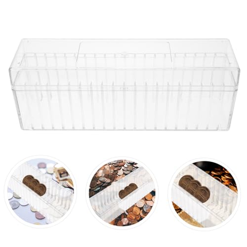 Caja organizadora transparente para 20 monedas miniatura 5