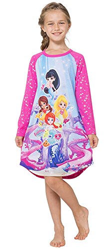 Splashlings Little Girls' Splashlings 'Splash Crew Mermaid' Nightgown, Pink, 6/6X