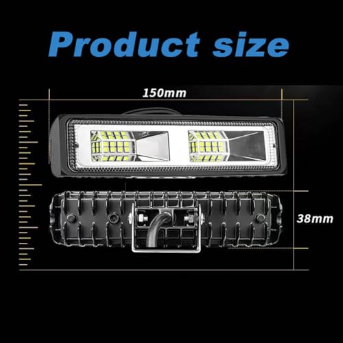 Barra de luz LED impermeable IP67 de 48W con alta visibilidad para vehículos 7