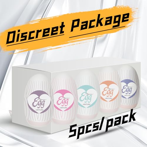 Image of 5 Sensations Pack,Ultra-Stretchy Masturbators Egg,Handheld Male Masturbators Cup with Softer Wrapped, Realistic Pocket Pussy Stroker with Strong Suctions, Adult Sex Toy for Men with 3D Lifelike Vagina