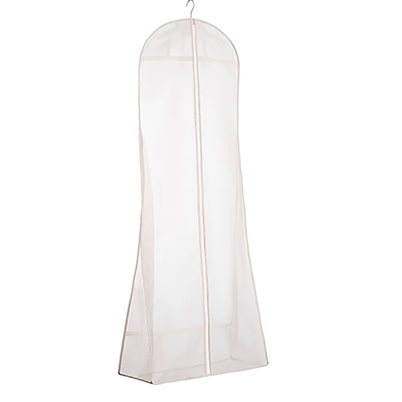 Clothing Bags for Hanging Clothes, Garment Covers，Dress Bags for Coats, Silk Garments and Knitwear(White,60 * 17 * 90cm/24 * 7 * 35in)