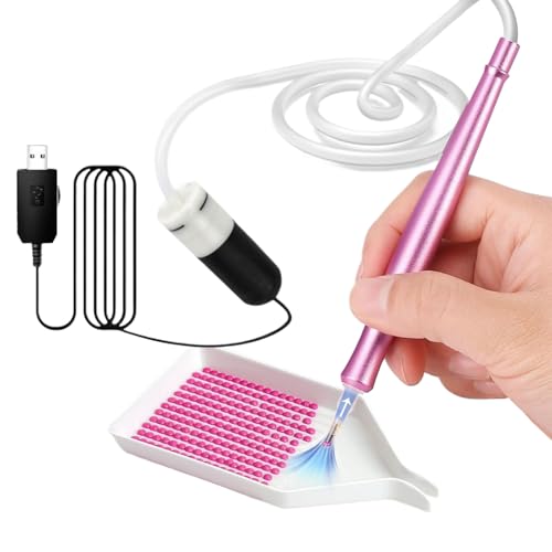 ラインストーン アート ペインティング ペン - 電動ラピッドストーン アートペン 吸引 - ビーズ吸着自動アプリケーター クラフトプロジェクト ジュエリー制作ワークショップ向け