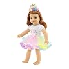 Emily Rose 18 Doll Birthday Princess 3PC Outfit with Tutu & Tiara | Clothes Set is Compatible with American Girl Dolls | USA Brand - Gift Boxed | Ages 5+ | NO Doll