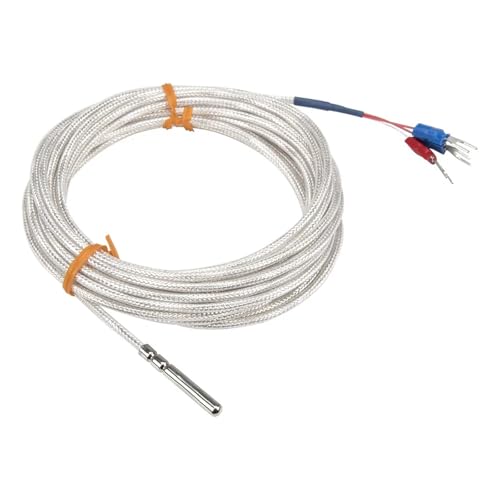 Sensor RTD PT100 con cable de 5m para medición de temperatura en rodillos