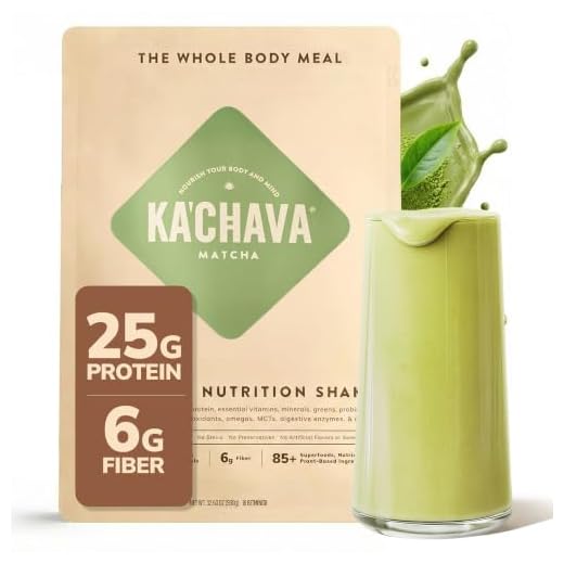 Ka'Chava Meal Replacement Shake - A Blend of Organic Superfoods and Plant-Based Protein - The Ultimate All-In-One Whole Body Meal. 15 meals per bag. (Matcha) 32.2757 Ounce