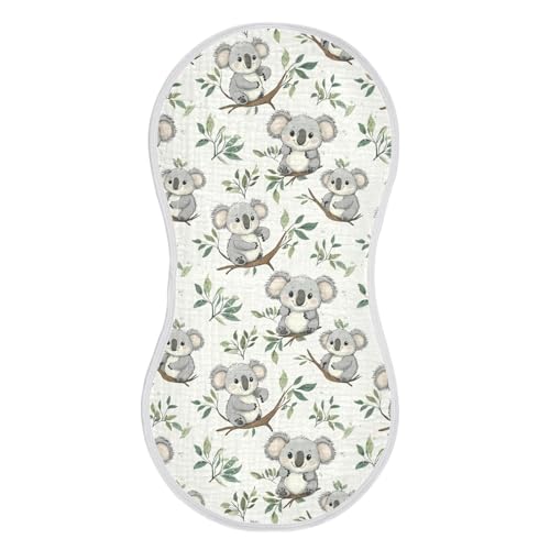 vvfelixl Baby Burp Cloths Cute Cartoon Koala Baby Newborn Cotton Burping Cloths Set Babys Washcloths 4 Pack