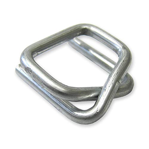 500 Metallverschlussklemmen 25 mm verzinkt für Umreifungsband, Umreifungsgerät Cover