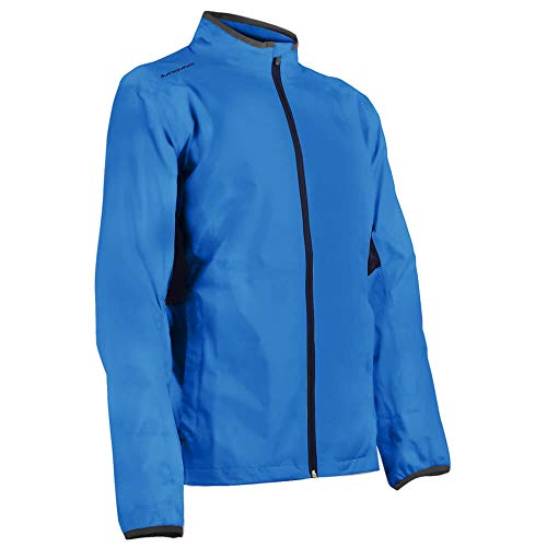 Sun Mountain Mens Cirrus Full Zip Rain Jacket Royal M