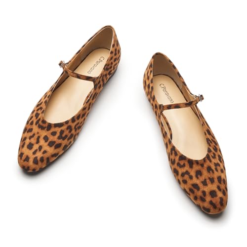 C.Paravano Mary Jane Flats | Flats for Women | Ballet Flats Shoes for Women | Womens Dress Shoes | Red Flat