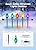 Jumbo C9 Christmas Pathway Lights Outdoor - 2 Pack Total 17 Feet 10 LED C9 Walkway Light, Multicolor Bulb Holiday Pathway Light with Marker Stakes, Christmas Lights Outdoor Decorations for Lawn Yard