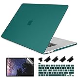 DONGKE Compatible with Older MacBook Pro 16 inch Case 2020 2019 A2141, Matte Plastic Hard Shell Case & Keyboard Cover for MacBook Pro 16 inch with Retina & Touch Bar Fits Touch ID, Teal