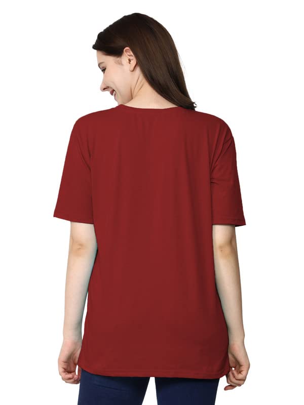 Image of Reifica Women's Printed Oversized Loose Fit Drop Shoulder Tshirts Combo Pack of 2
