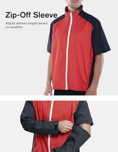 Image of fit space Waterproof Golf Rain Jacket for Men 20K Performance Lightweight Rain Jackets for All Sports