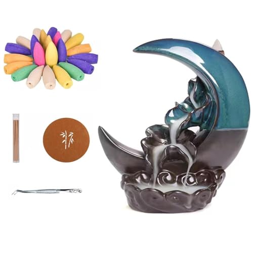 Textiluxe Quemadores de Incienso en Cascada, Quemador Incienso...