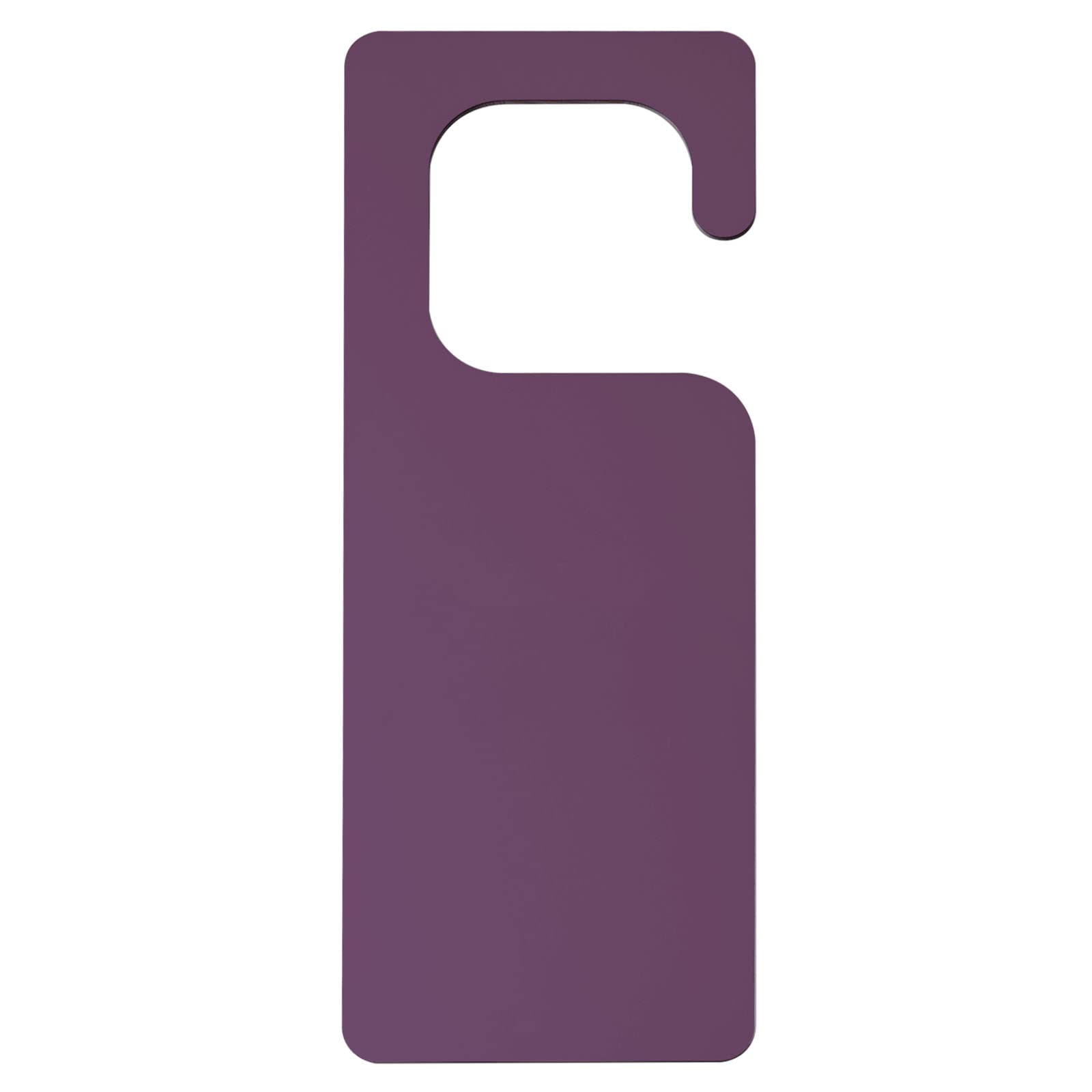 uxcell Door Hanger Sign, 9.84" Acrylic Sign Door Knob Hangers DIY Blank Door Tag for Crafts Home Office, Purple