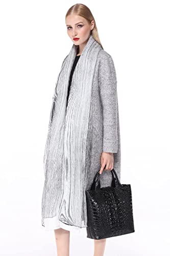 Pijushi Top Handle Satchel Handbags Crocodile Bag Designer Purse Leather Tote Bags Bundle With Wristlet Wallet For Women Crocodile Leather Wallet Ladies Clutch Purses #TOP4