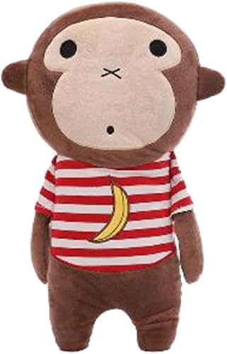 Euiuxoyシートベルトカバー シートベルト枕 シートベルトクッション 抱き枕 可愛い こども キッズ 子供 ぬいぐるみおもちゃ ふかふか 車の枕 頚部保護 取付簡単 可愛い 携帯枕 車内泊 旅行 お子さまから大人まで (くま) (モンキー)
