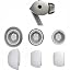With galaxy buds3 pro ear tips White