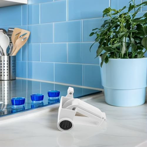 Yardwe juego de 2 ralladores giratorios para cocina miniatura 6