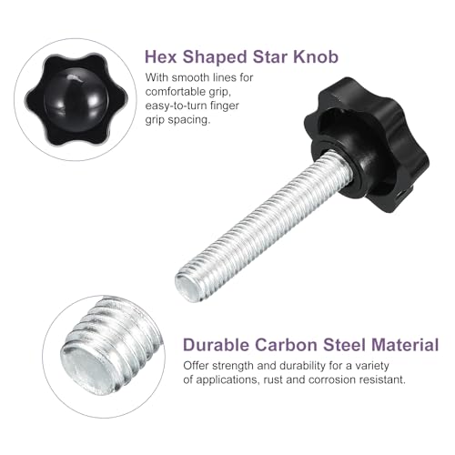 Bouton en plastique de forme hexagonale M10 pour l'ajustement de table
